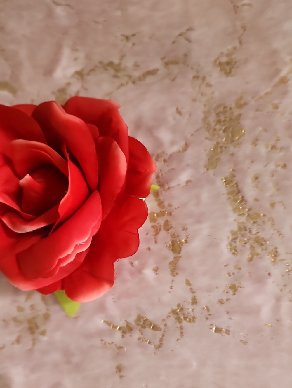 HAIR CLIP | Red Floral Hair Clip Scrunchie - Picture 9 of 13